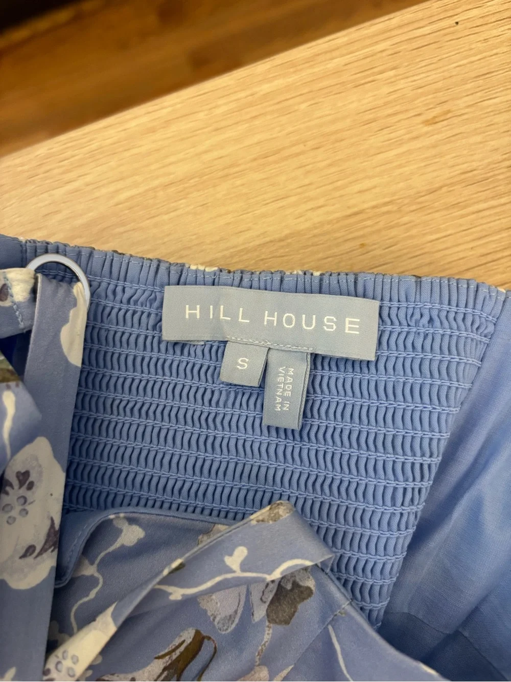 Hill House Margot Dress in Light Blue Floral - Picture 4 of 7
